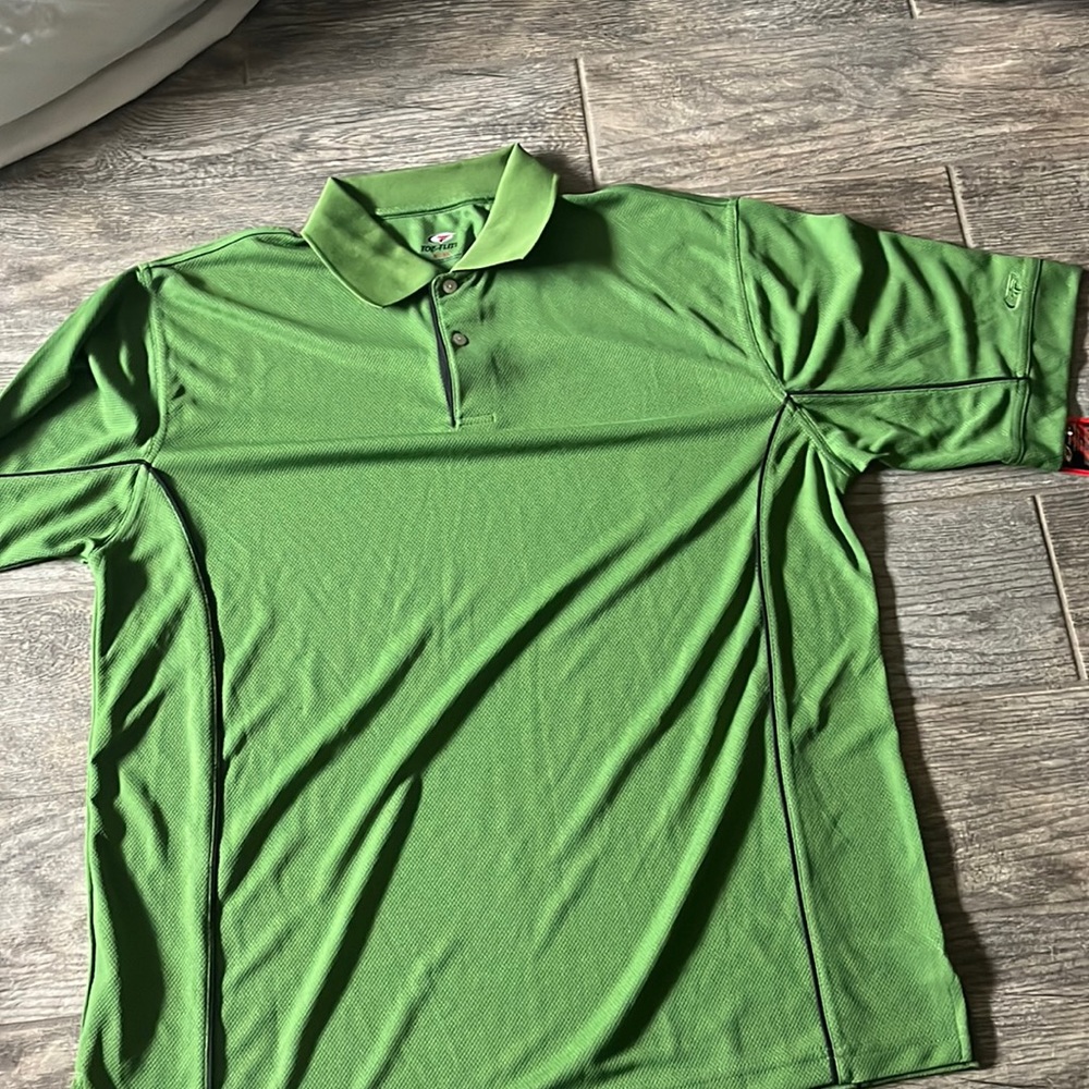 Top flite xl green golf shirt